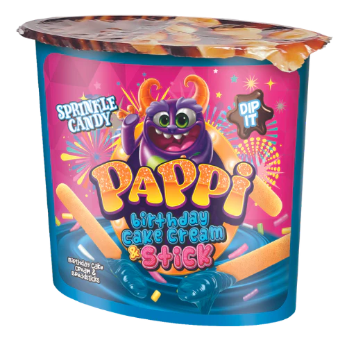 Pappi Birthday Cake Cream & Sticks (55g)