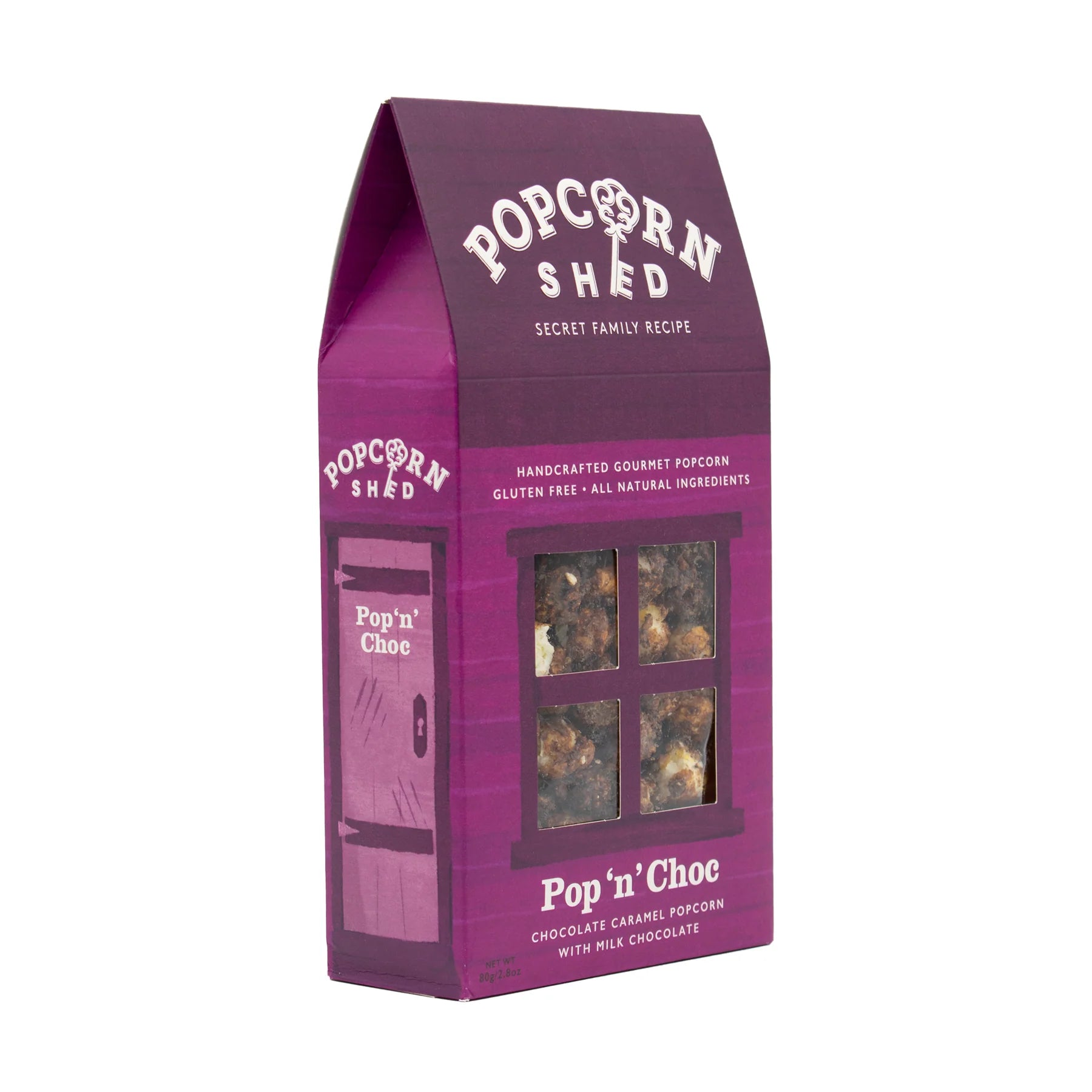 Popcorn Shed Pop 'N' Choc Chocolate Caramel Gourmet Popcorn (80g)