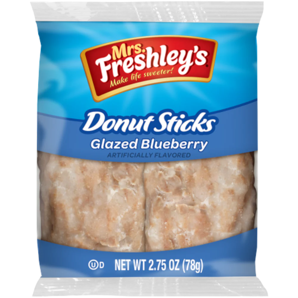 Mrs Freshley's Blueberry Glazed Donut Sticks (78g)