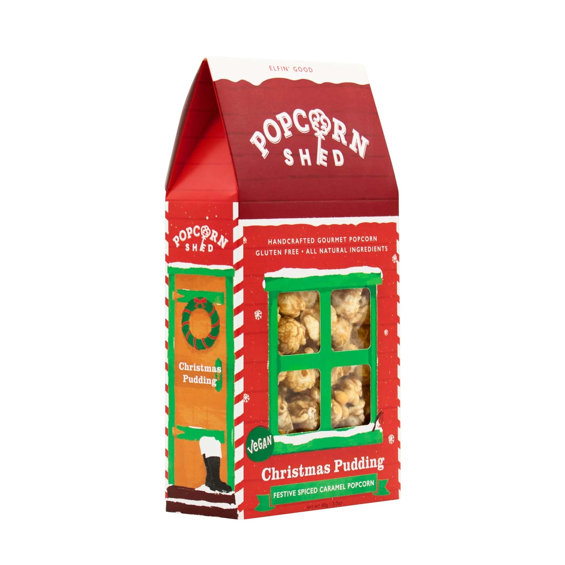 Popcorn Shed Christmas Pudding Gourmet Popcorn (80g)