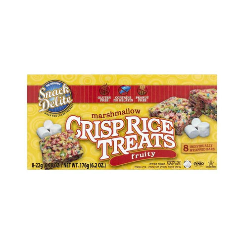 Snack Delite Fruity Crisp Rice Treats (176g)  product packaging