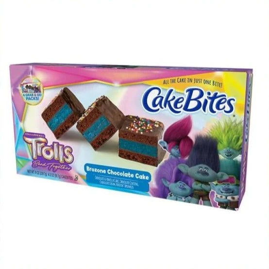 Cake Bites Trolls Brozone Chocolate Cake (56.7g) (4 Pack)