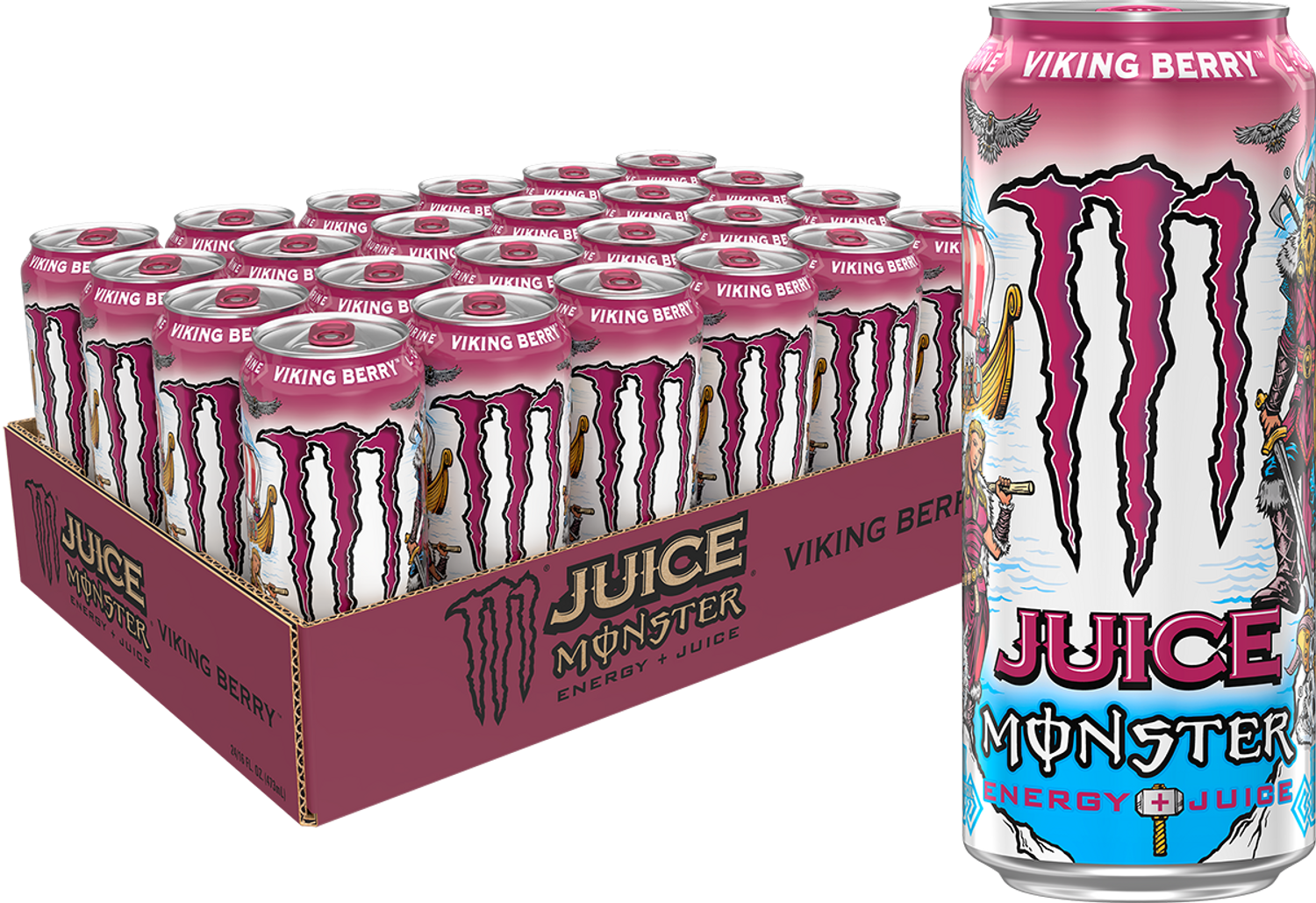 Monster Energy Viking Berry Case of 24 (24 x 473ml)