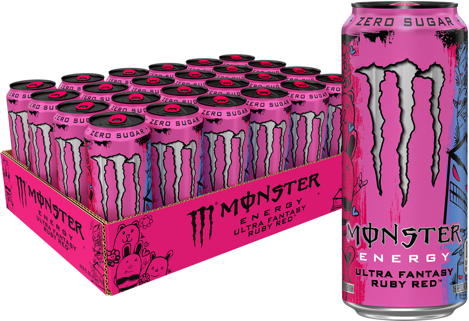 Monster Ultra Fantasy Ruby Red (473ml) (24 Pack)