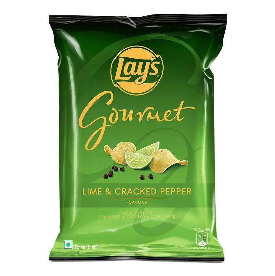 Lay's Gourmet Lime & Cracked pepper (India) (55g)