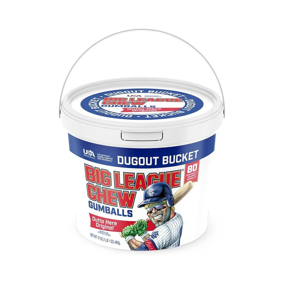 Big League Chew Outta Here Original Gumballs (480g)product packaging