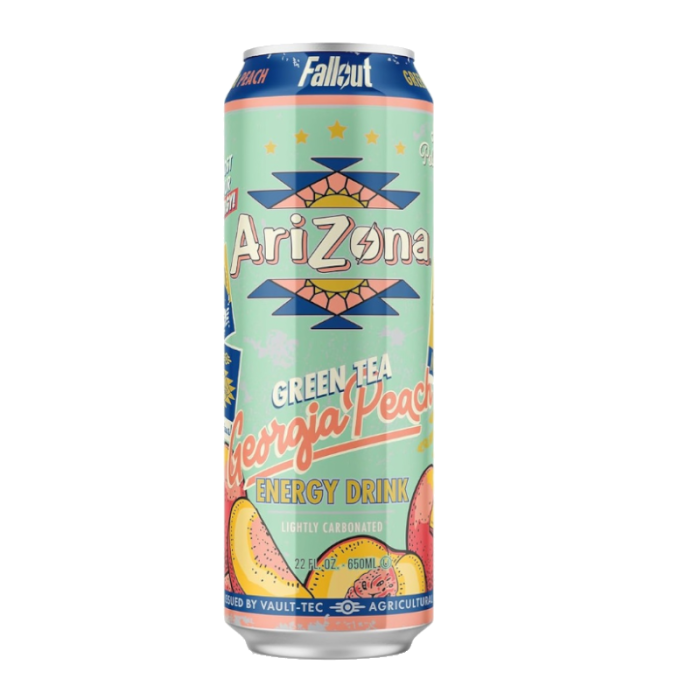 Arizona x Fallout Georgia Peach Green Tea Energy Drink (650ml)