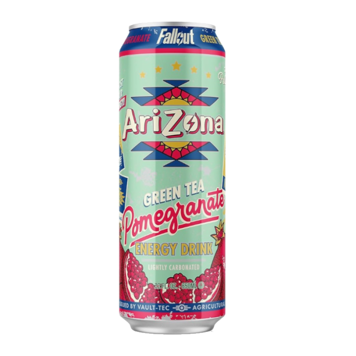 Arizona x Fallout Pomegranate Green Tea Energy Drink (650ml)