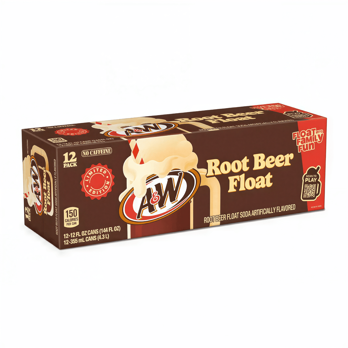 A&W Root Beer Float (355ml) 12 Pack