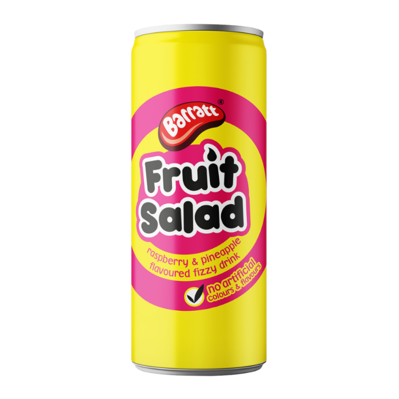 Barratt Fruit Salad Raspberry & Pineapple Soda (250ml)
