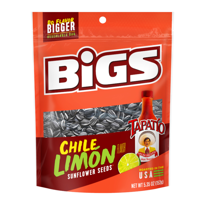 BIGS Sea Tapatío Chile Limón Sunflower Seeds (152g)