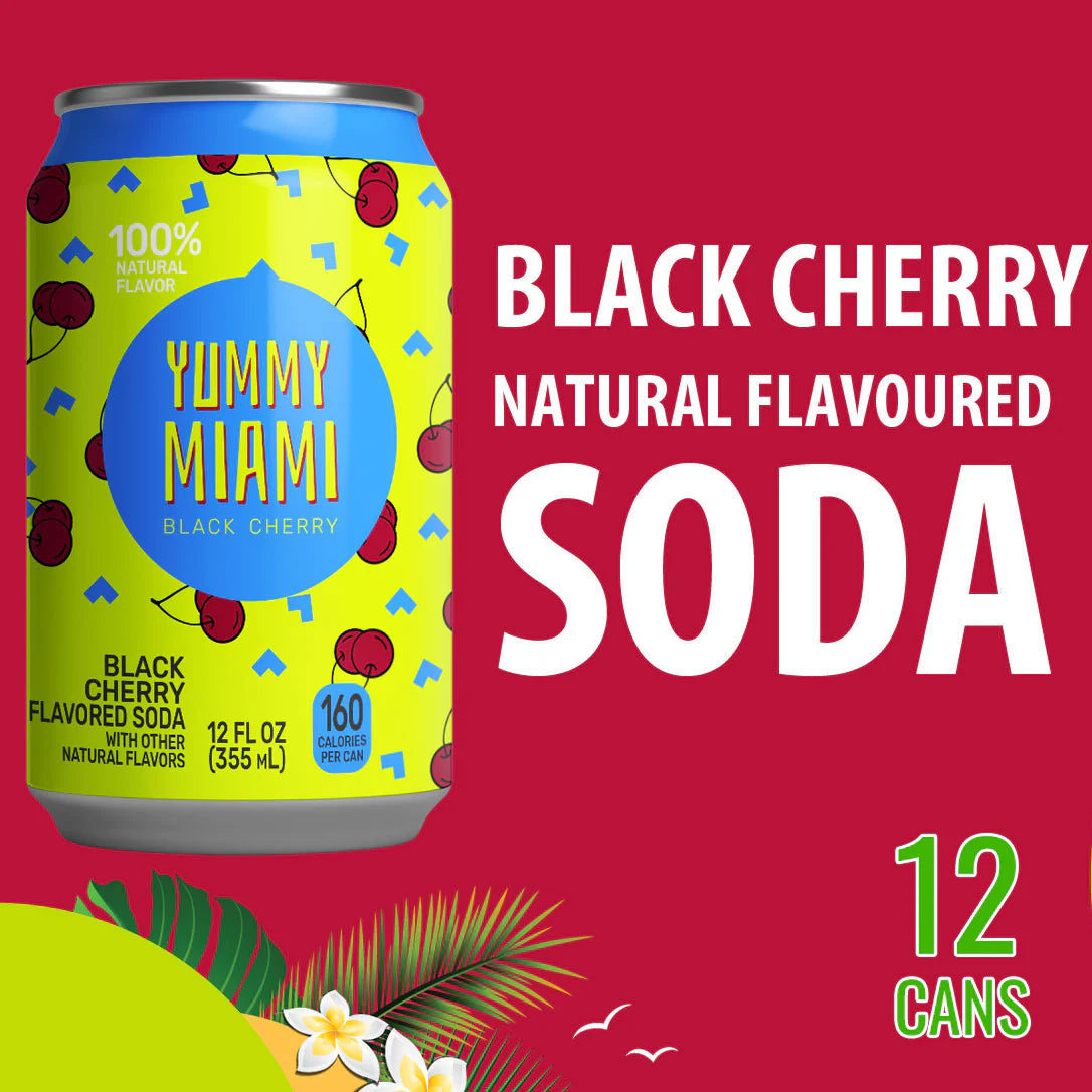 Yummy Miami Black Cherry Case of 12 (12 x 355ml)