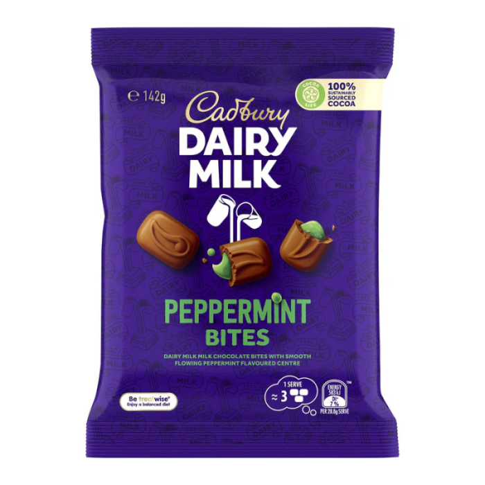 Cadbury Dairy Milk Peppermint Bites (142g)