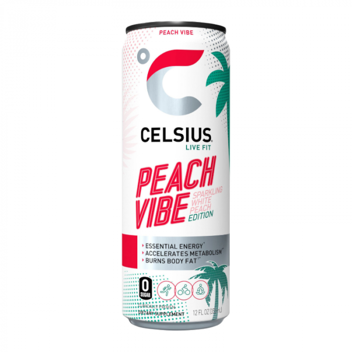 Celsius Peach Vibe Energy Drink (355ml)