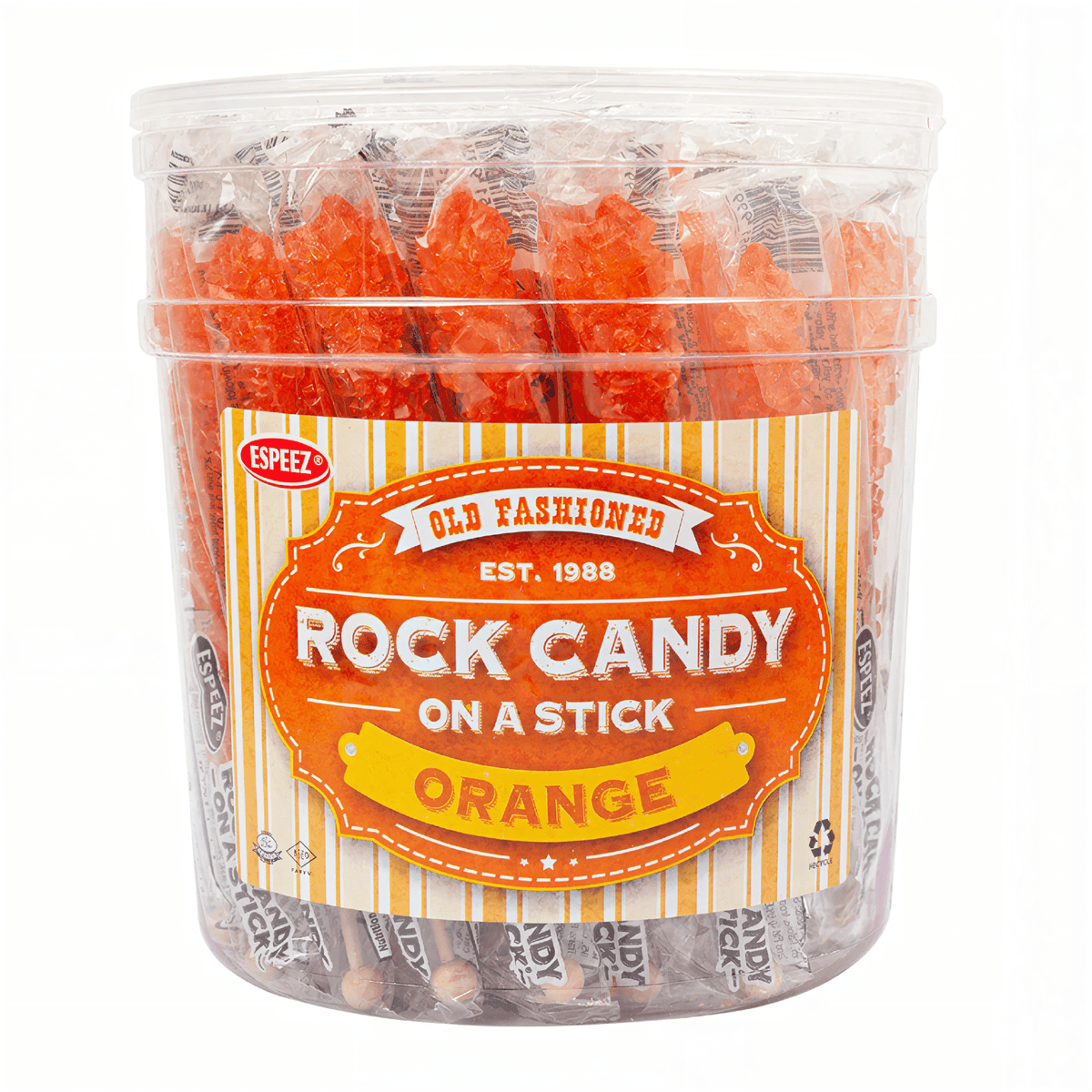 Espeez Orange Rock Candy on a Stick (23g)