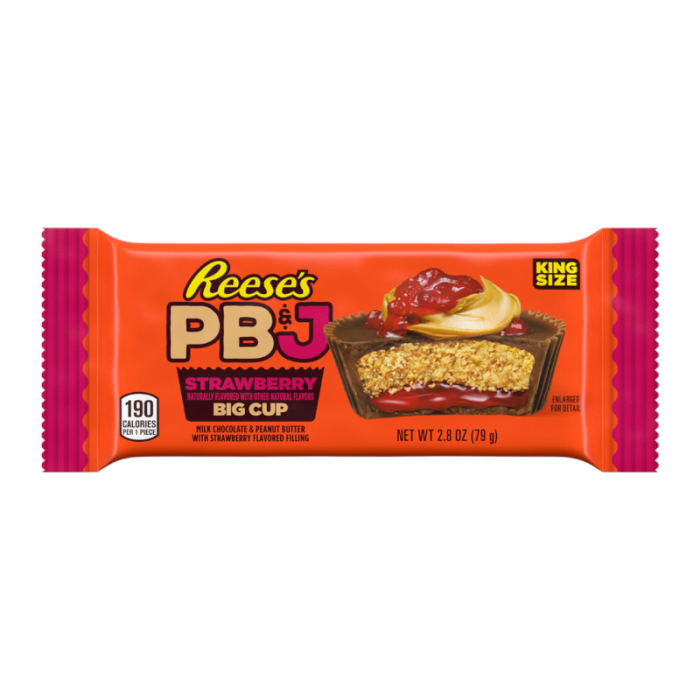 Reese's PB&J Strawberry Big Cup (79g) product packaging