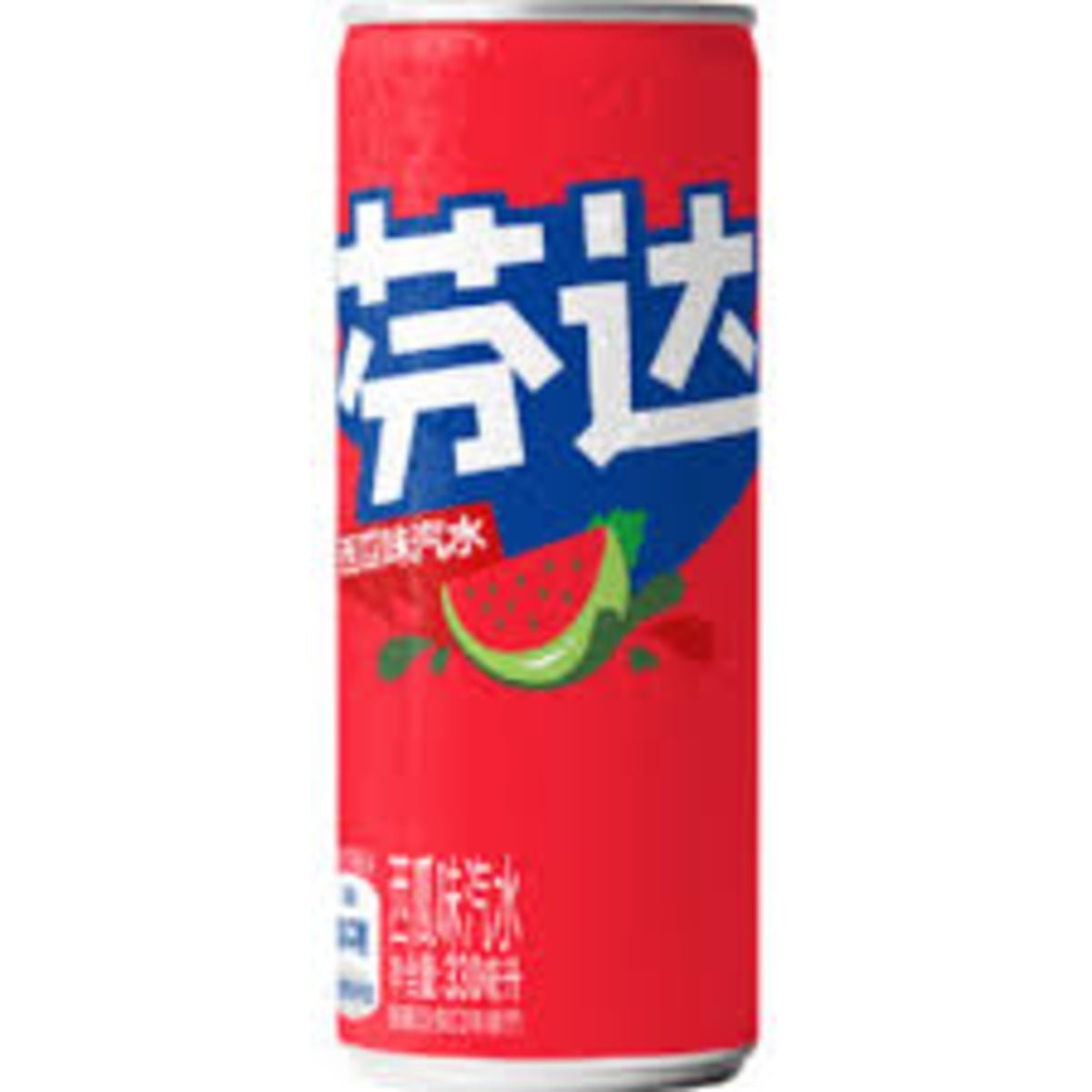 Front of Fanta Watermelon can showing bold red design, watermelon graphic, and product title (330ml)