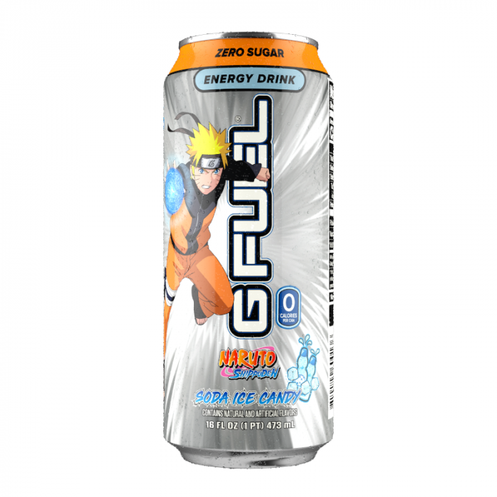 G Fuel Naruto Shippuden Rasengan Soda Ice Candy Flavour Energy Drink (473ml)