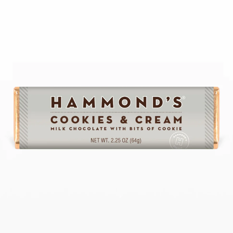 Hammond's Cookies & Cream Milk Chocolate Bar (64g)