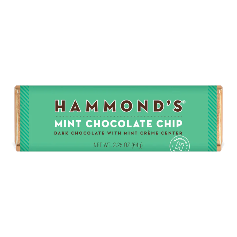 Hammond's Mint Choc Chip Dark Chocolate Bar (64g)