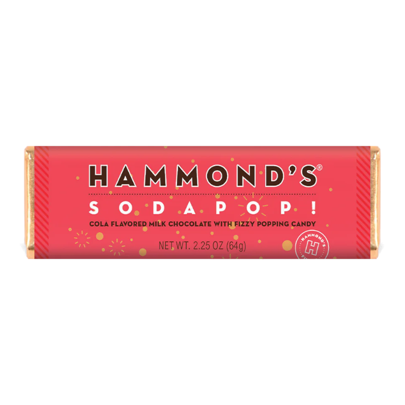 Hammond's Soda Pop! Milk Chocolate Bar (64g)