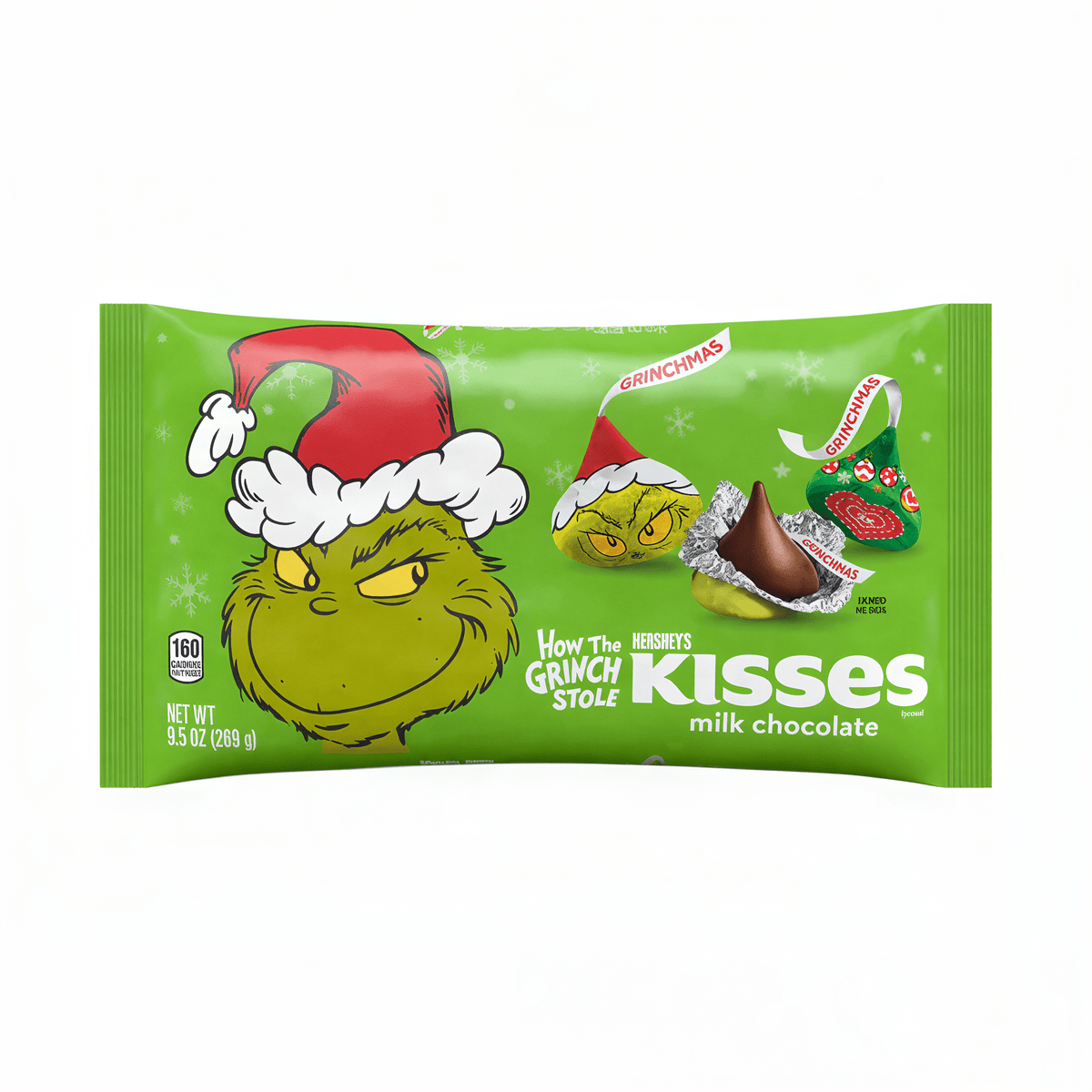 Hershey's Grinch Milk Chocolate Kisses (238g)