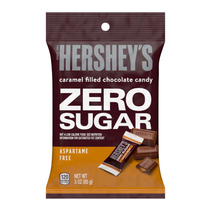 Hershey’s Zero Sugar Caramel Filled Chocolate Candy (85g)