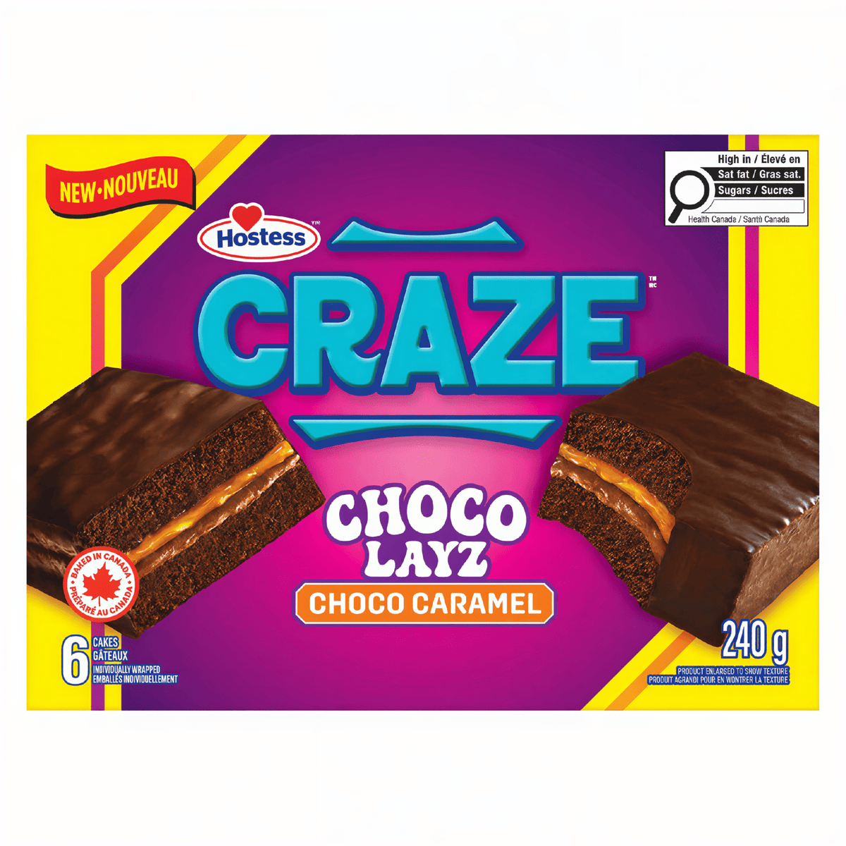 Hostess Craze Choco Layz Choco Caramel (240g)