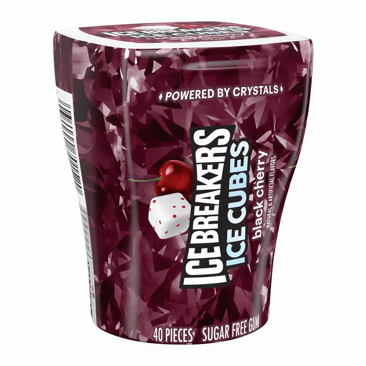 Ice Breakers Ice Cubes Black Cherry Sugar Free Gum (92g)