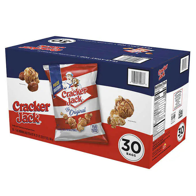 Cracker Jack Original Caramel Coated Popcorn & Peanuts (35g) (30 Pack)