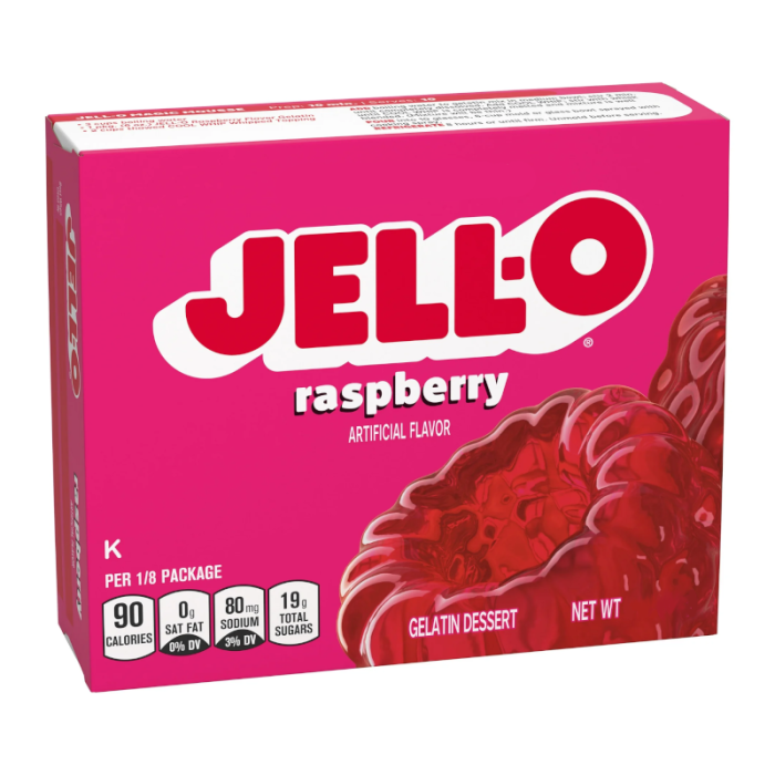 Jell-O Raspberry Gelatin (85g)