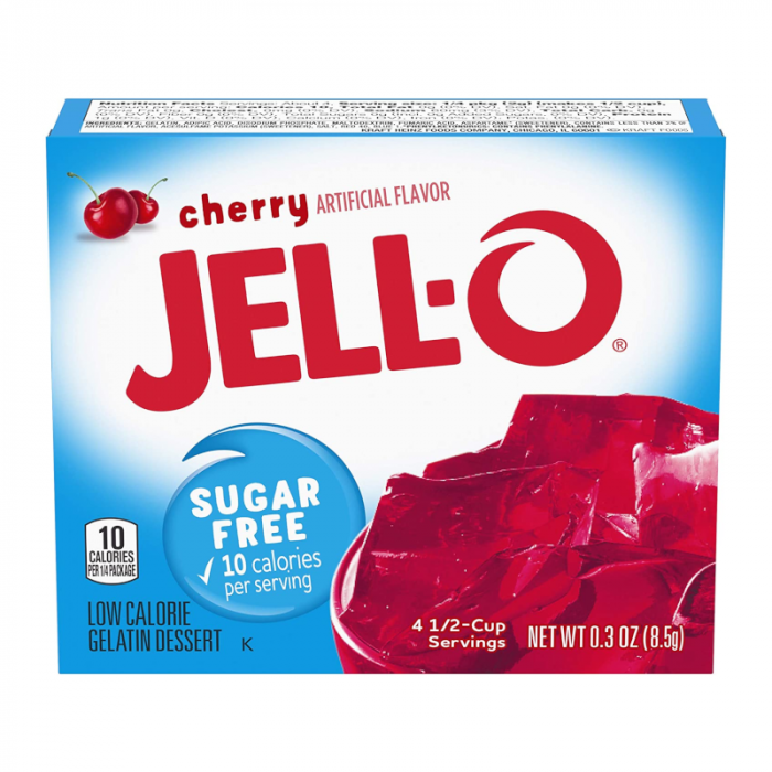 Jell-O Sugar Free Cherry Gelatin (85g)