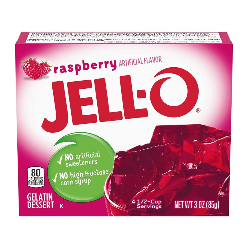 Jell-O Raspberry Gelatin (85g)