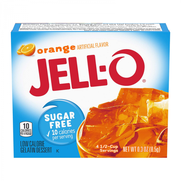 Jell-O Sugar Free Orange Gelatin (85g)