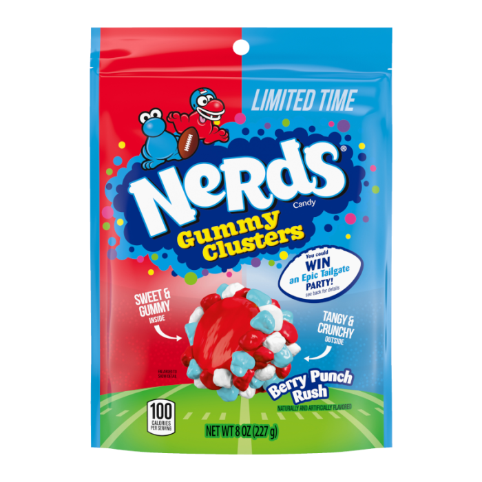 Nerds Gummy Clusters Berry Punch Rush Limited Time Football Season (227g)