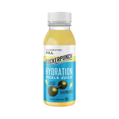 SuckerPunch Dill Hydration Pickle Juice (236.6ml)  product packaging