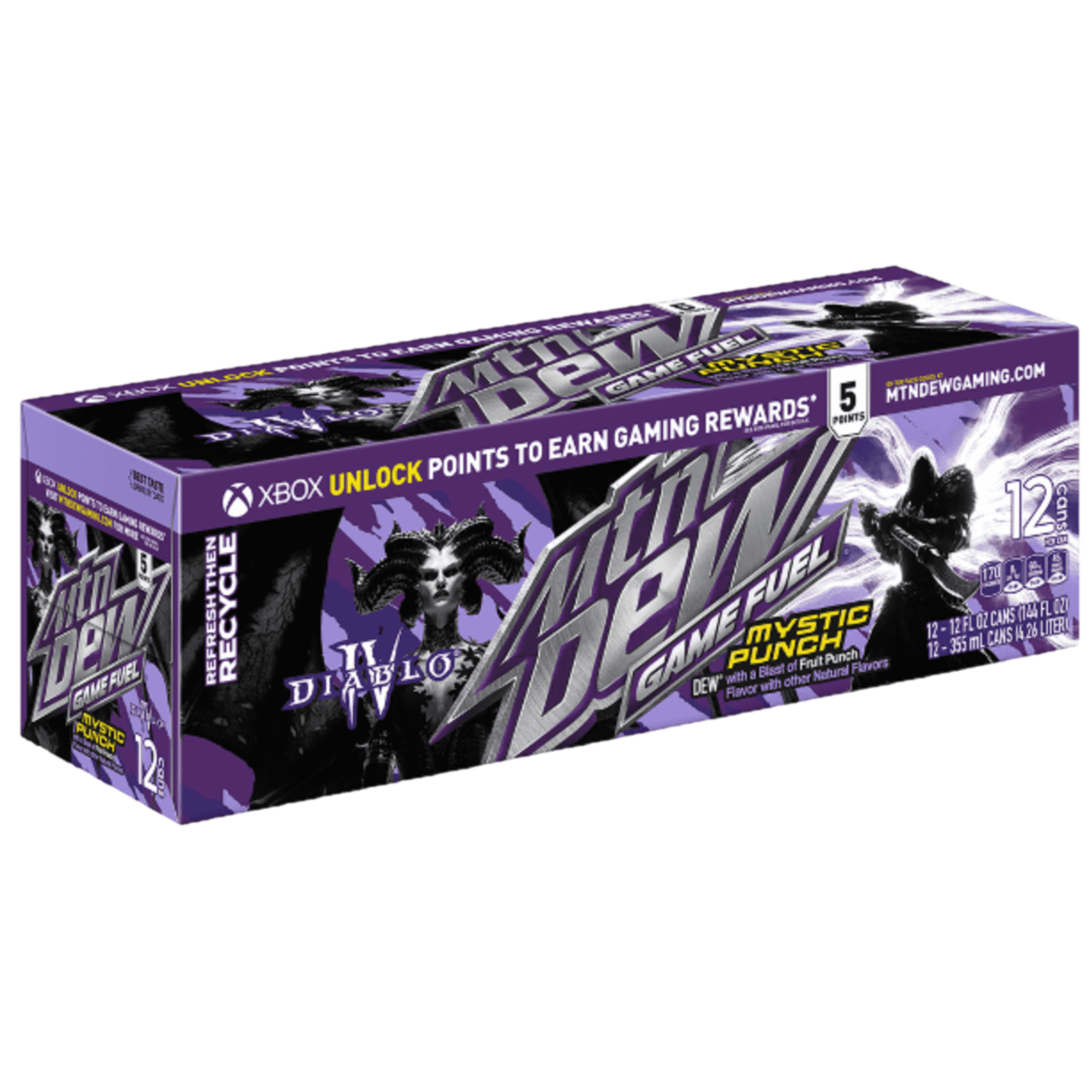 Mountain Dew Game Fuel Mystic Punch Case of 12 (355ml x12)