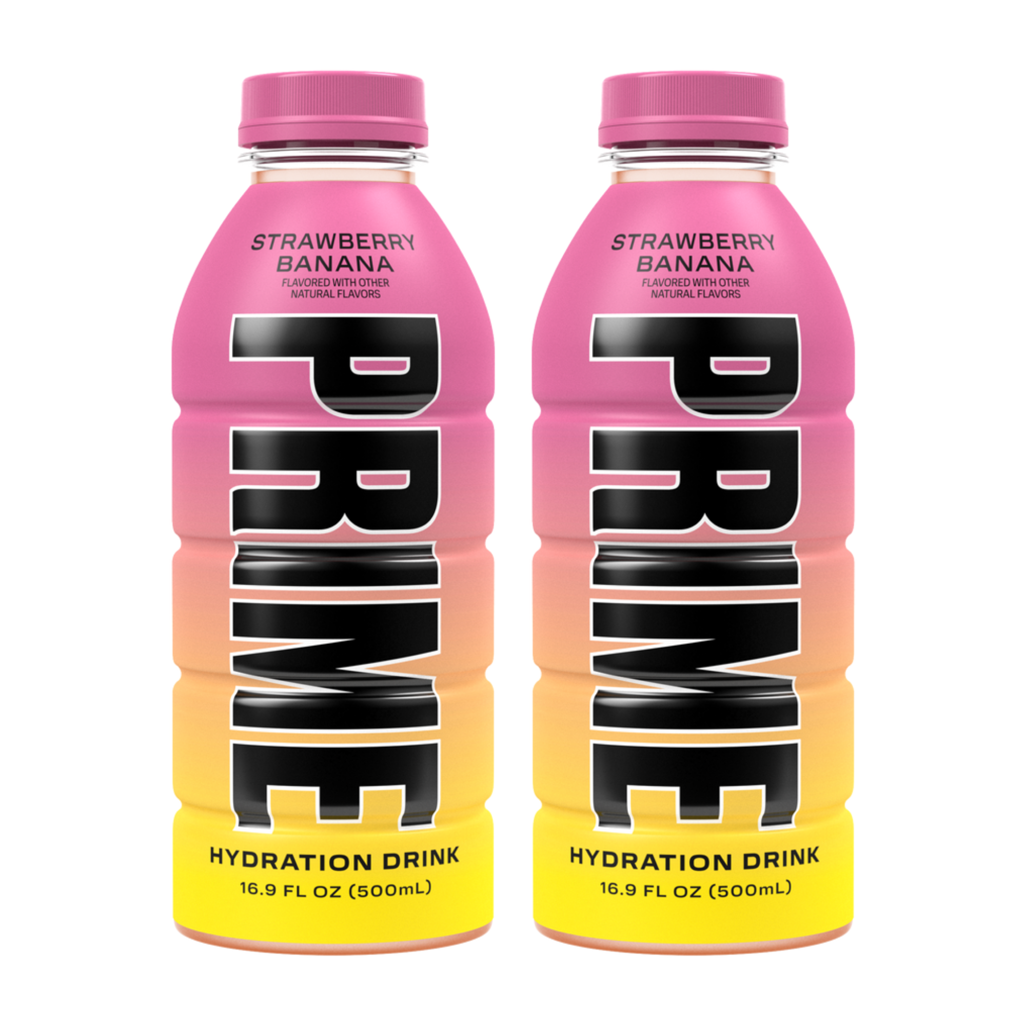Prime Hydration Strawberry Banana (500ml) (2 Pack)