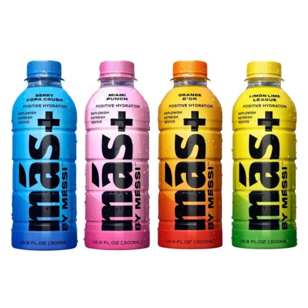 MAS+ Hydration By Lionel Messi Variety Pack (4 x 500ml)