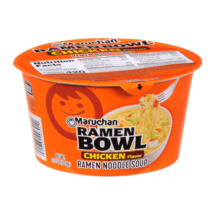 Maruchan Chicken Ramen Noodles & Vegetables Bowl (94g)