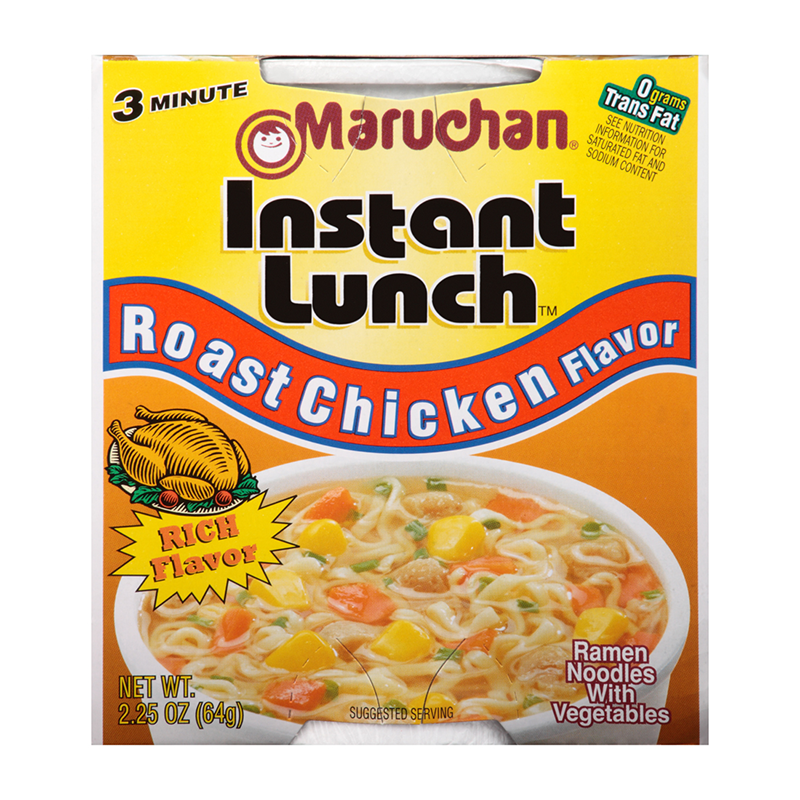 Maruchan Roast Chicken Flavour Instant Lunch Ramen Noodles (64g) (12 Pack)