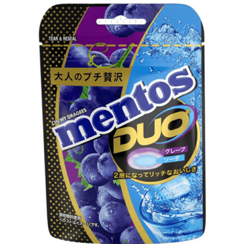 Mentos Duo Kyoho Grape & Soda (Japan) (45g)