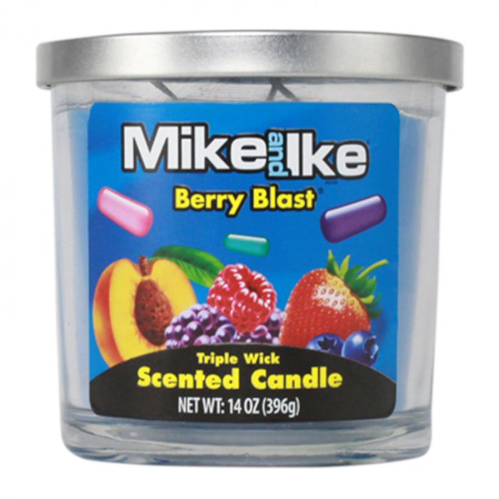 Mike & Ike Berry Blast Scented Triple Wick Candle (396g)