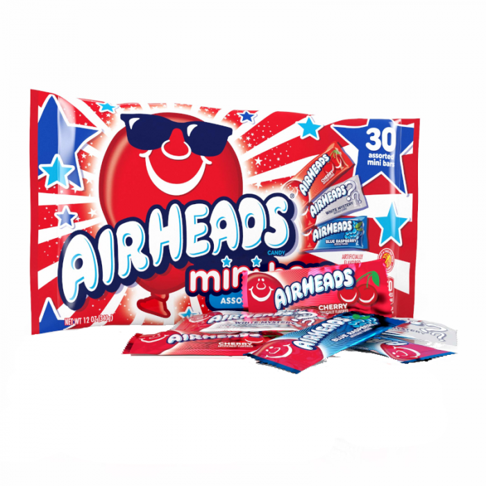 Airheads Mini Patriotic Stars & Stripes (340g)