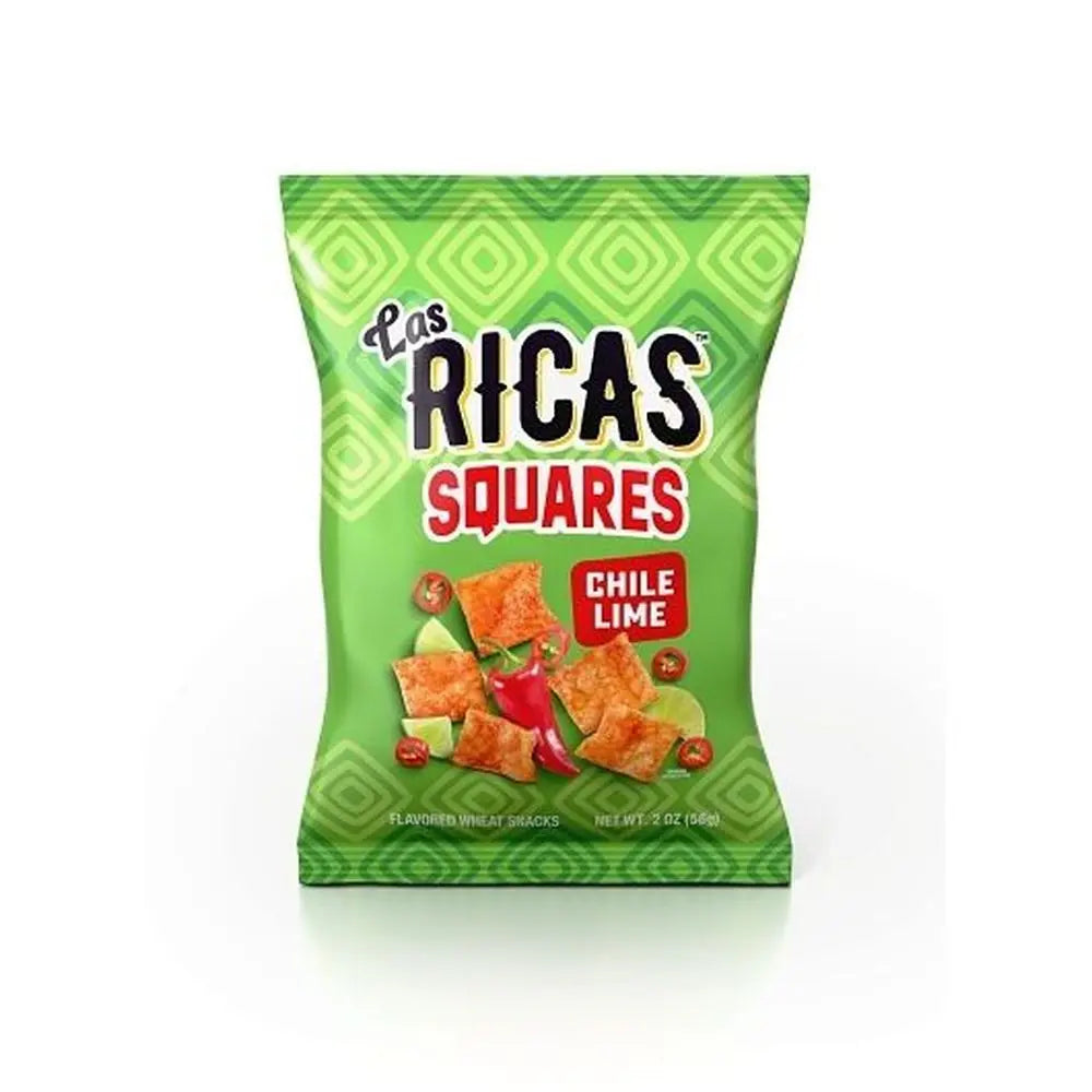 Las Ricas Chile Lime Squares (56g) product packaging