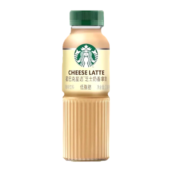 Front of Starbucks Cheese Latte bottle showing logo and cheese latte label (270ml)