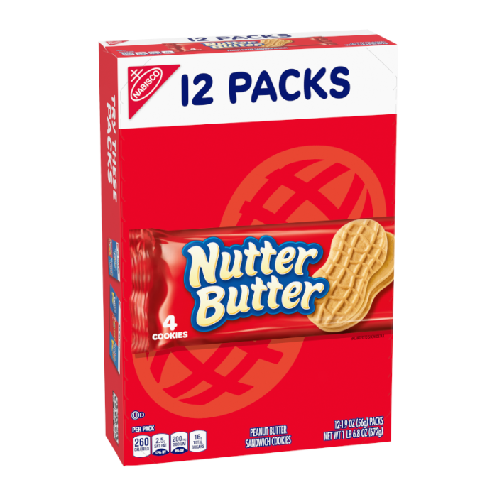 Nutter Butter Single Serve Case of 12 (672g)
