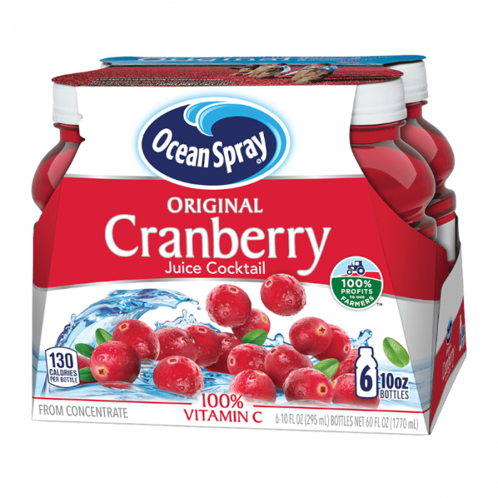 Ocean Spray Original Cranberry Juice (295ml) (6 Pack)