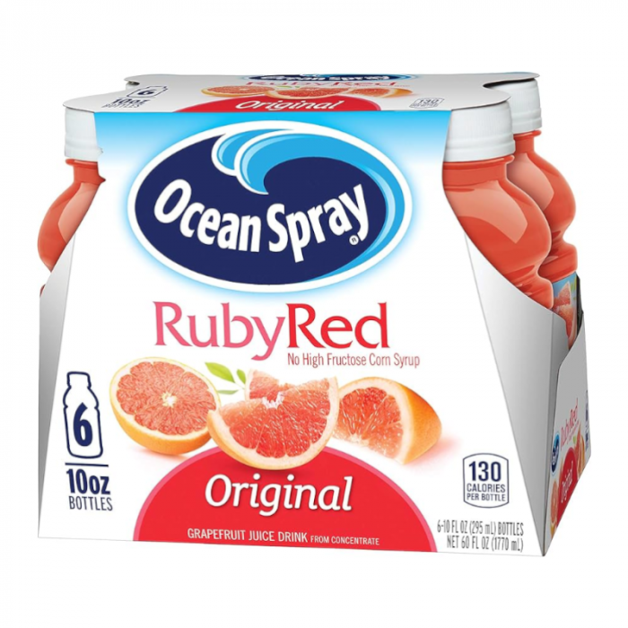 Ocean Spray Ruby Red Grapefruit Juice (295ml) (6 Pack)