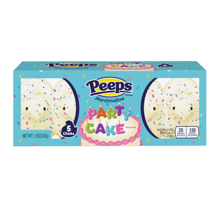 Peeps Easter Party Cake Marshmallow Chicks 5 Pack (42g)